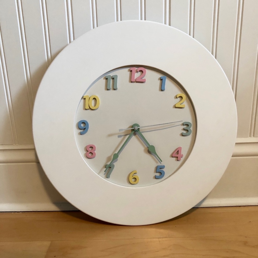 Clock - Painted Wood